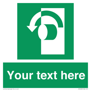 Custom Turn Anti-Clockwise Sign